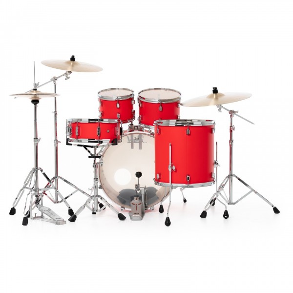 Pearl Decade Maple 22" Am Fusion Shell Pack, Matte Racing Red - Rear
