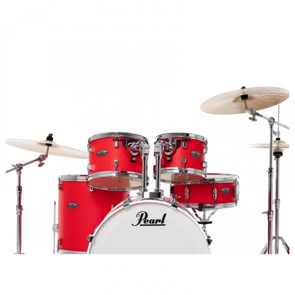 Pearl Decade Maple 22" Am Fusion Shell Pack, Matte Racing Red - Rack Toms