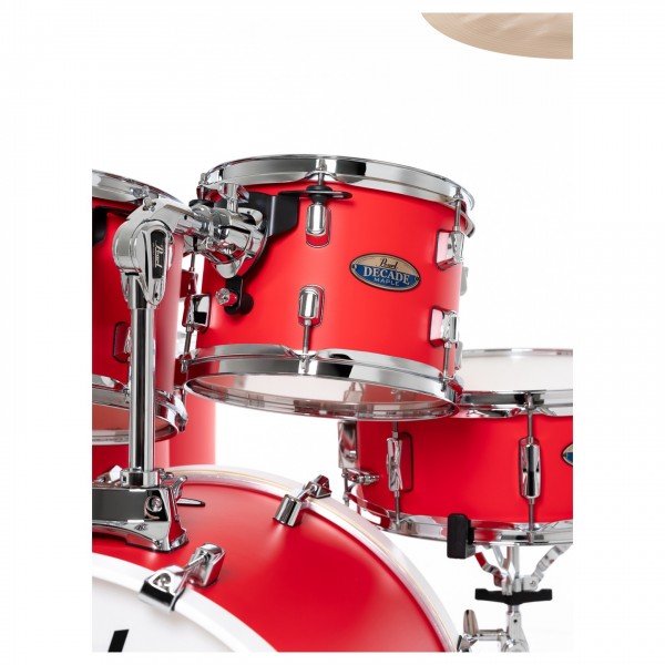 Pearl Decade Maple 22" Am Fusion Shell Pack, Matte Racing Red - Hi Tom
