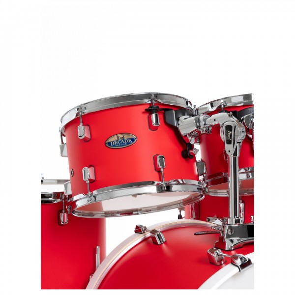 Pearl Decade Maple 22" Am Fusion Shell Pack, Matte Racing Red - Mid Tom