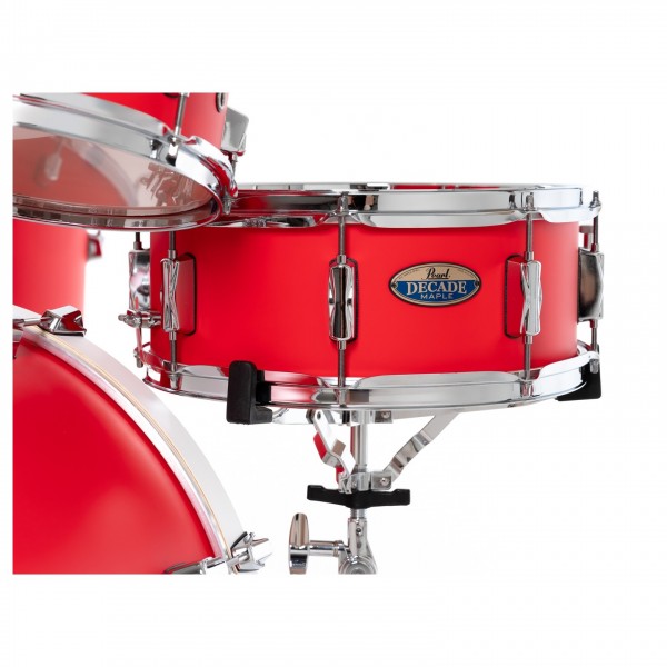 Pearl Decade Maple 22" Am Fusion Shell Pack, Matte Racing Red - Snare Drum