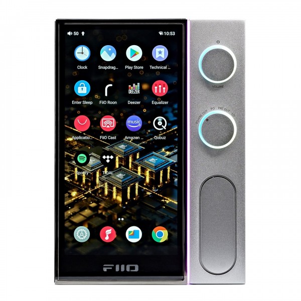 FiiO R9 Desktop Media Player, Titanium - home screen