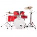 Pearl Decade Maple 22'' 6pc Shell Pack, Matte Racing Red - Front