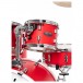 Pearl Decade Maple 22'' 6pc Shell Pack, Matte Racing Red - High Tom