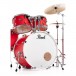 Pearl Decade Maple 22'' 6pc Shell Pack, Matte Racing Red - Bass Drum