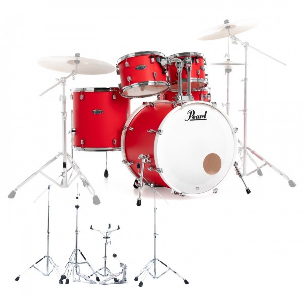 Pearl Decade Maple 22" Am Fusion w/Hardware, Matte Racing Red