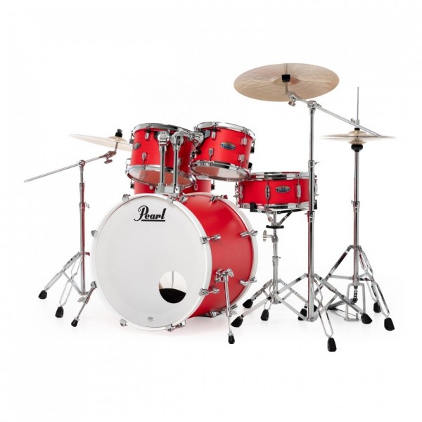 Pearl Decade Maple 22" Am Fusion Shell Pack, Matte Racing Red - Angle