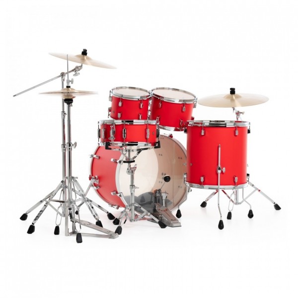 Pearl Decade Maple 22" Am Fusion Shell Pack, Matte Racing Red - Rear Angle