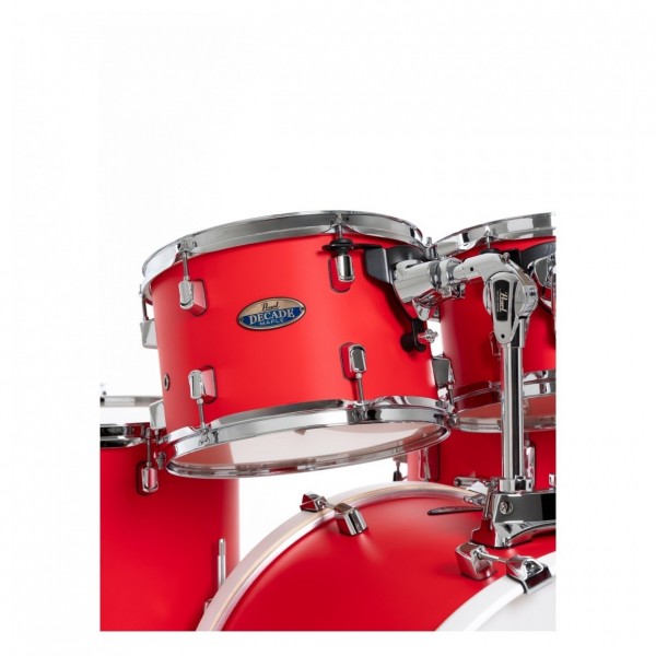 Pearl Decade Maple 22" Am Fusion Shell Pack, Matte Racing Red - Mid Tom