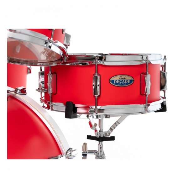 Pearl Decade Maple 22" Am Fusion Shell Pack, Matte Racing Red - Snare Drum