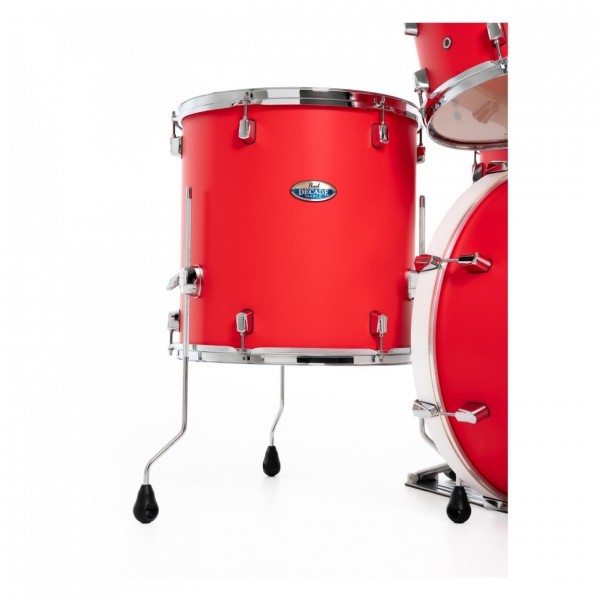 Pearl Decade Maple 22" Am Fusion Shell Pack, Matte Racing Red - Floor Tom
