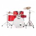 Pearl Decade Maple 22'' 6pc Shell Pack, Matte Racing Red - Front