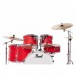 Pearl Decade Maple 22'' 6pc Shell Pack, Matte Racing Red - Rack Toms