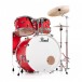 Pearl Decade Maple 22'' 6pc Shell Pack, Matte Racing Red - Bass Drum