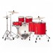 Pearl Decade Maple 22'' 6pc Shell Pack, Matte Racing Red - Rear