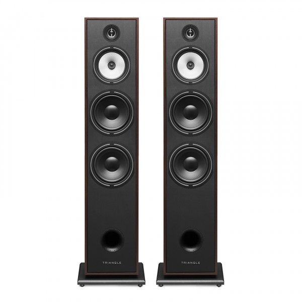 Triangle Borea BR10 Floorstanding Speakers (Pair), Walnut Front View 2