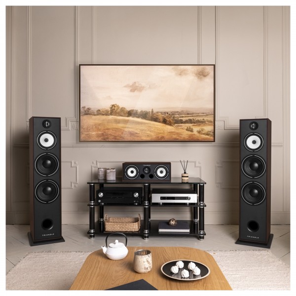 Triangle Borea BR10 Floorstanding Speakers (Pair), Walnut Lifestyle View