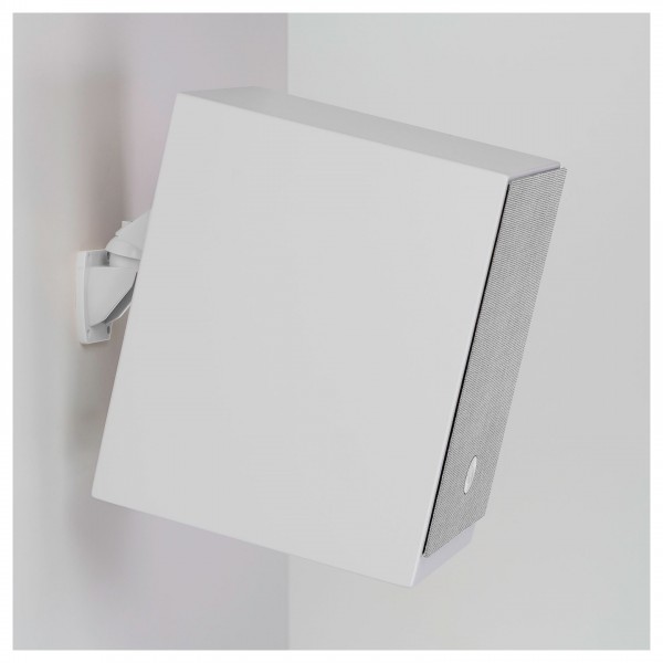 Audio Pro A28 Active Wireless Bookshelf Speakers, White - lifestyle