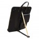 Tackle Leather Stick Case w/ Patented Stand, Black - Back