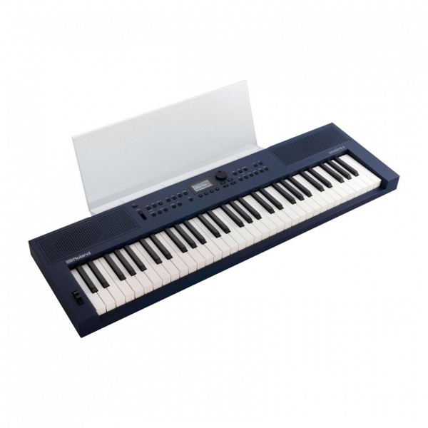 Roland GO:KEYS 3 Keyboard, Midnight Blue with Music Rest