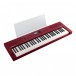 Roland GO:KEYS 3 Keyboard, Dark Red with Music Rest
