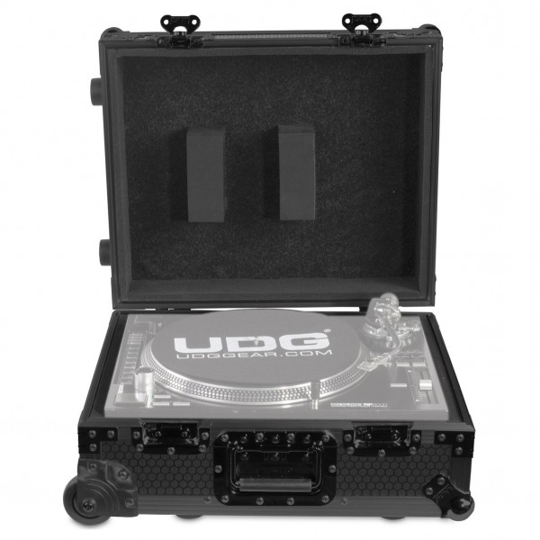 UDG FlightCase Multi Format Turntable + (Trolley & Wheels), Black  - Main (Turntable Not Included)