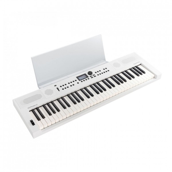 Roland GO:KEYS 5 Keyboard, White with Music Rest