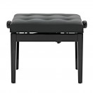 Hydraulic Piano Stool by Gear4music, Gloss Black