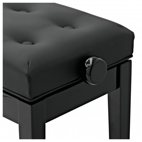 Hydraulic Piano Stool, Gloss Black