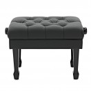 Deluxe Hydraulic Piano Stool by Gear4music, Gloss Black
