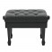 Deluxe Hydraulic Piano Stool by Gear4music, Gloss Black