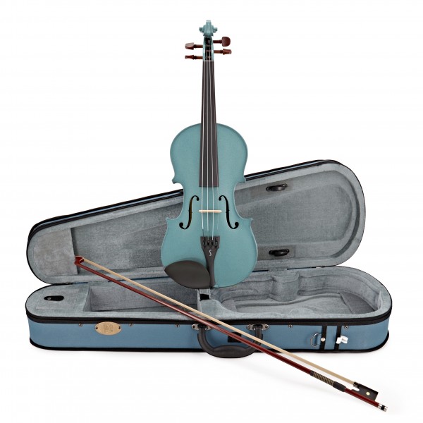 Stentor Harlequin Violin Outfit, Light Blue, 1/4, main