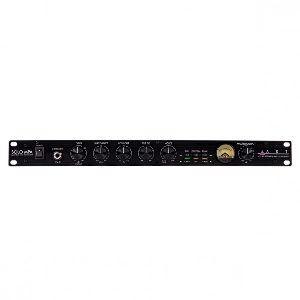 ART Solo MPA Single-Channel Rackmount Multi-Voice Tube Preamp - Front