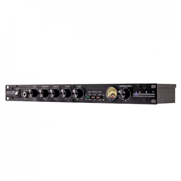 ART Solo MPA Single-Channel Tube Preamp - Angled