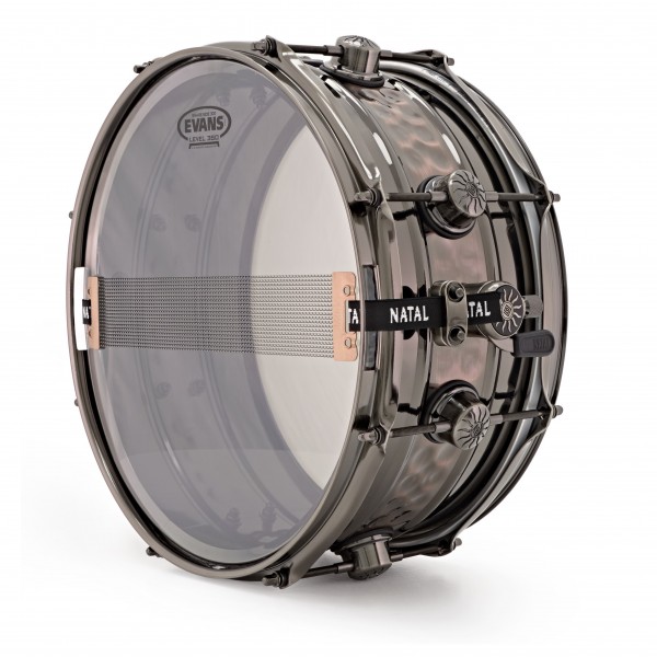 Natal 'Meta Series' Beaded Steel Center Hammered 13x6.5 Snare Drum