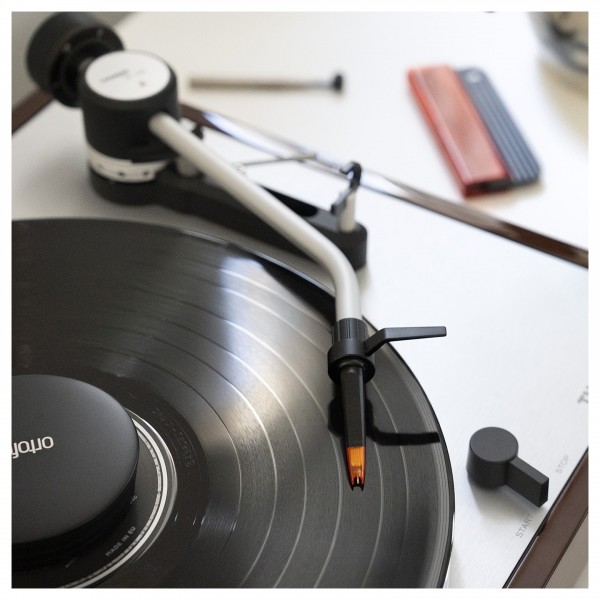 Ortofon Concorde Music Bronze Moving Magnet Cartridge - attached to Turntable top down view