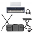Roland GO:KEYS 3 Keyboard, Midnight Blue Bundle
