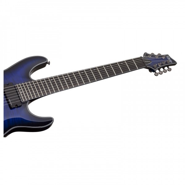 Schecter Blackjack SLS C-7 Active, See Thru Blue Burst at Gear4music