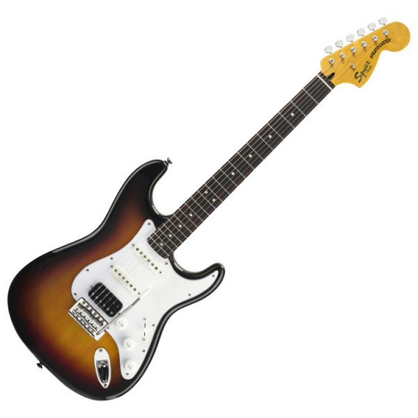 Squier by Fender Vintage Modified HSS Stratocaster, 3 Tone Sunburst