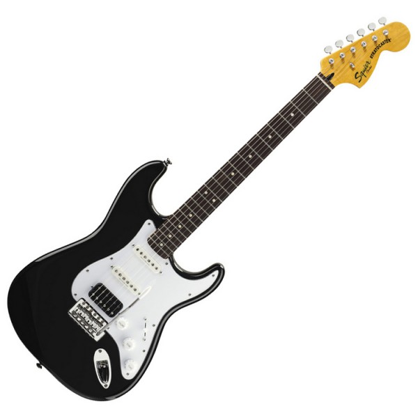 Squier by Fender Vintage Modified HSS Stratocaster Guitar, Black