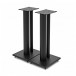 AVCOM 600mm Speaker Stands, Black (Pair) - Angled