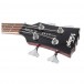 Vintage REVO Supreme Hollowbody Short Scale Bass, Cherry Red