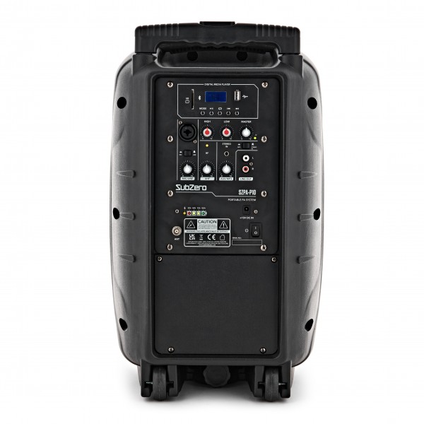 SubZero SZPA-P10 Portable PA Speaker with Media Player & Wireless Mic