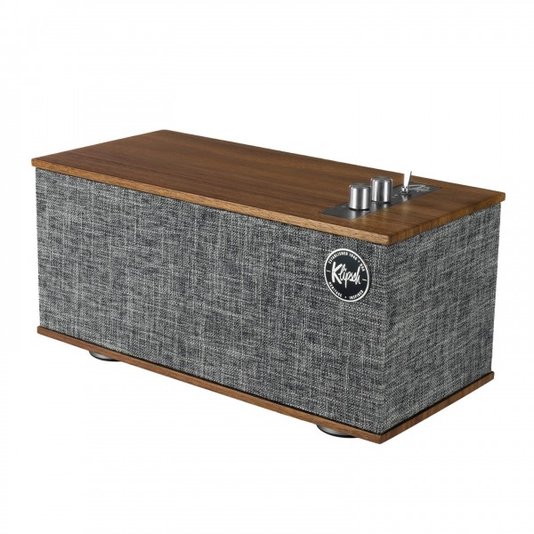 Klipsch The One II Bluetooth Speaker, Walnut Front View