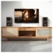 Klipsch The Sevens 6.5-inch Powered Speakers, Walnut Lifestyle View