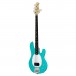 Sterling Stingray Ray2 Bass, Electric Blue anle