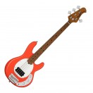Sterling StingRay Short Scale Bass, Fiesta Red