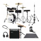 Zildjian ALCHEM-E Serie Bronze EX Kit mit Einzelpedal Custom Bundle