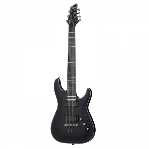Schecter Blackjack SLS C-7 Passive, Satin Black front view