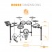 Digital Drums 800 Electronic Drum Kit by Gear4music